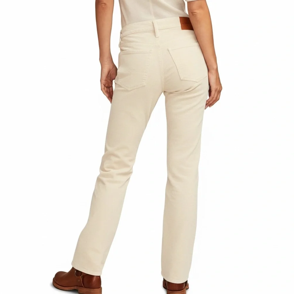 NWT Lucky Brand Mid Rise Corduroy Sweet Boot Pants Cream 8/29 - Picture 2 of 11